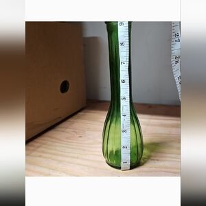 Elegant Green Glass Vase